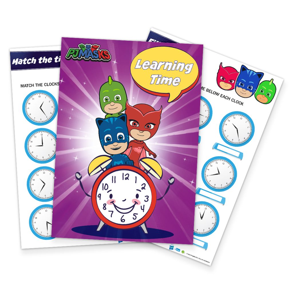 PJ Masks Learning Time Activity Edition Volume 1 Digital Printable