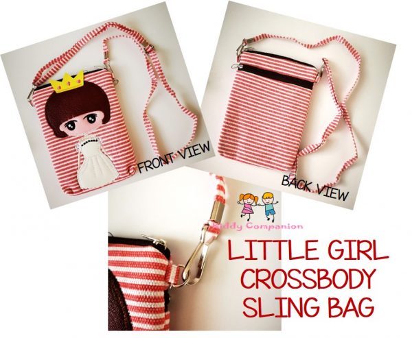 Little Girl Crossbody Sling Pouch withstrap GalleryShots