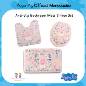 PeppaDie 3pcSet Bathmat Cover